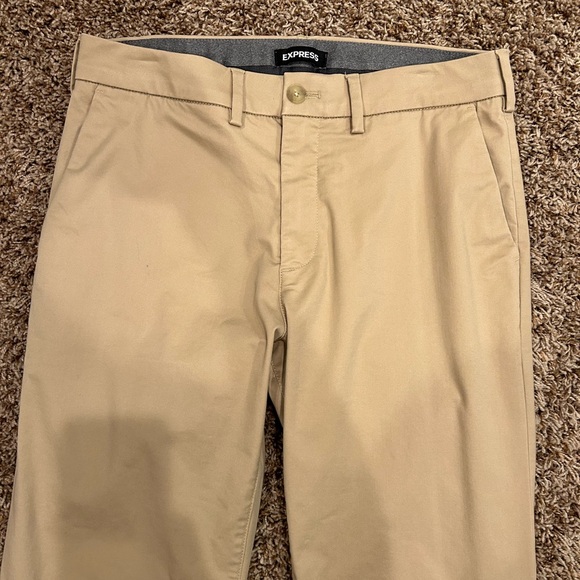 Express Hyper Stretch Slim Khaki Chino Pants - Picture 4 of 13